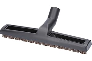 McFilter I Suceur universel 32/35mm pour sols durs Suceur aspirateur 360 mm extra large compatible avec Siemens, Bosch, Miele, 2 roues, crin de cheval doux