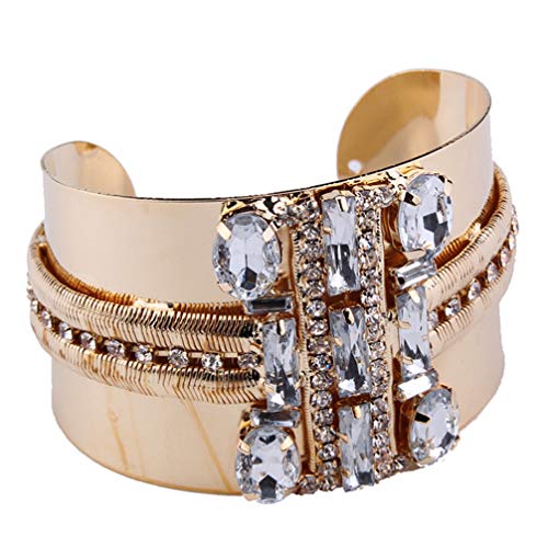 Preisvergleich Produktbild WANZIJING Damen Armband, einzigartiges Engagement Armband Premium Luxus Diamant Manschette Kada Womens Bangles