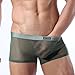 Produktbild Swallowuk Männer Sexy Dessous Unterwäsche Herren Transparente Slips G-Strings Tanga Erotik Reizwäsche Unterhosen Netzgarn Mesh Boxershorts (M, Armee-Grün)