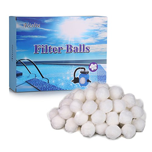 Aitsite 700g Filter Balls Pool Filterkessel Sandfilter 25 kg Filtersand Quarzsand Ersatzprodukte - 5
