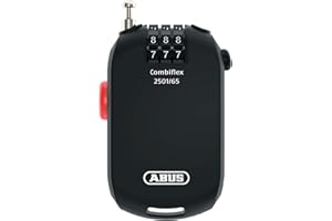Lucchetto speciale ABUS Combiflex 2503/120 - Adatto come lucchetto per bagagli, lucchetto per sci, lucchetto per caschi - con codice a combinazione