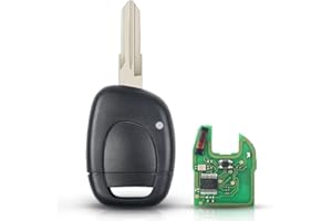ONETOP1 433MHz PCF7946 Chip 1 Taste Fernbedienung Autoschlüsselanhänger für Renault Twingo Clio Master Kango 2001-2008 NE72 VAC102 Blade (VAC102)