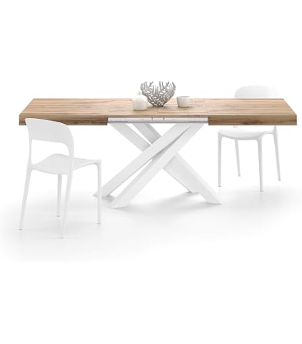Mesa De Comedor Rinno De Madera Para 6 Plazas, 180 Cm, Color De La Cubierta: Marrón, Color Del Pie Marron