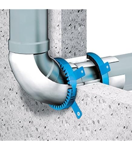 Zelt Ofenrohr Manschette - Silikon Bis 300°C Für 45-85mm Rohre Mit Edelstahlflansch