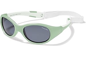 Mausito Occhiali da sole bambini 2-4 anni & 5-8 anni | FLESSIBILI Occhiali da sole bambino 100% PROTEZIONE UV | Fascia regolabile e rimovibile | Senza BPA
