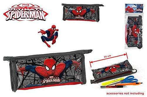DISOK - Estuche Spiderman - Estuches Infantiles, Niños para Comuniones, Bodas y Fiestas de Cumpleaños