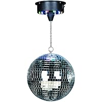 IBIZA DISCO1-20 DISCOLIGHT SET SPIEGELKUGEL 20CM MIT LED MOTOR PARTY DISCO CLUB DJ EVENT BÜHNE VERANSTALTUNG EFFEKT…