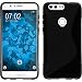 Produktbild PhoneNatic Case für Huawei Honor 8 Hülle Silikon schwarz S-Style + 2 Schutzfolien