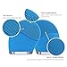 Facial Cleansing Brush, HailiCare Electric Waterproof Silicone Face Massager Anti-Aging Skin Cleanser and Deep Exfoliator Makeup Tool for Facial Polish and Scrub (Blue)