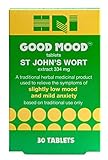 HRI Good Mood. St John's Wort 344 Milligrams Tablets. To Relieve the Symptoms of Slightly Low Mood and Mild Anxiety Relief. 30 Tablets