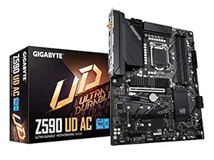 GIGABYTE Z590 UD AC (LGA 1200/ Intel Z590/ ATX/Triple M.2/ PCIe 4.0/ USB 3.2 Gen 2/ Intel Wireless-AC/ 2.5GbE LAN/Motherboard)