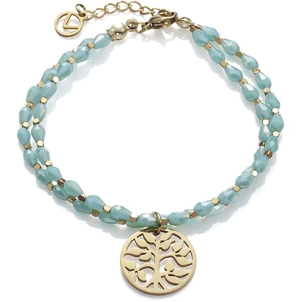 Viceroy Bracciale Fashion Donna In Acciaio E IP Dorato - Con Cristalli E Perle Sintetiche, 14091P01019