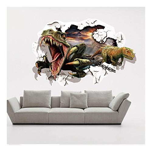 QTZJYLW-Sticker-Mural-Cratif-3D-Stro-Mur-Cass-Dinosaure-Sticker-Amovible-De-Chambre-Salon-60--90Cm