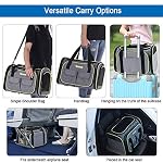 DADYPET-Trasportino-Morbido-per-Cani-e-Gatti-Morbidi-e-Pieghevoli-con-tappeti-di-Lana-per-Viaggi-in-AereoAutoTreno-445-33-28-cm