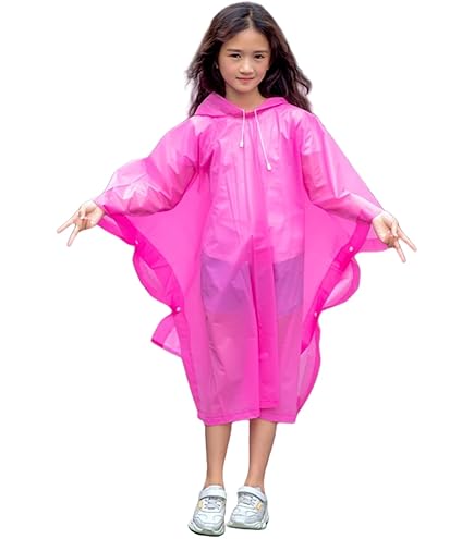 Poncho Lluvia Niña LuLiyLdJ Chubasquero Para Niu00f1os, Poncho De