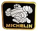 Produktbild Michelin Logo Sponsoren Formel 1 Michelin Reifen Patch ''7,7 x 6,2 cm'' - Aufnäher Aufbügler Applikation Applique Bügelbilder Flicken Embroidered Iron on Patches