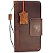 Produktbild Echtes Leder Handmade Schutzhülle für Samsung Galaxy S9 Plus Book Wallet spezielle Schließung Luxus Magnet Cover Karten Slots Vintage Tan daviscase S 9 Jafo