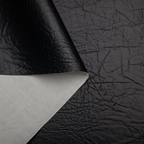 Exklusives Kunstleder – Mammut Meterware (Schwarz) - 3