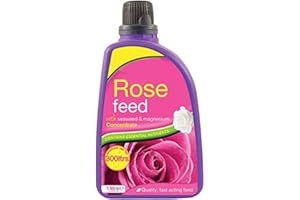 ZOPPER Rose Feed Concentrate with Seaweed & Magnesium Promotes Fuller Blooms a Specially Blended Liquid Feed for Roses & Flowering Plants 1 Liter