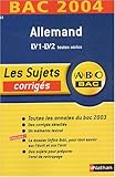 Image de Bac 2003/2004 : Allemand, toutes séries