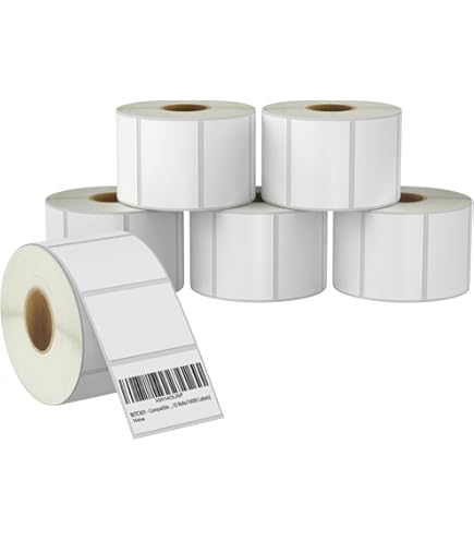 5 Rotoli 52mm X 38mm Etichette Termica Diretta Compatibili Per