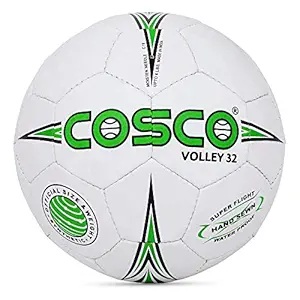 Cosco 32 Nylon Volley Ball, (Multicolour, Size 4, 15008)