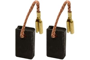 TRADE-SHOP Lot de 2 balais de charbon compatible avec Hilti DEG 125 P, DEG 125 D, DEG 150 P, DEG 500 D, DCG 125 S, DCG 500 S, DAG 125 SE, HG 500 D meuleuse d'angle/charbon moteur