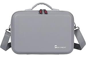 SKYREAT Air 3 torba, przenośna torba transportowa ze skóry PU, torba podróżna na drony DJI Air 3 Fly More Combo z kontrolerem DJ RC 2 i innymi akcesoriami, szary
