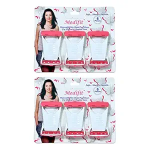 Gracy Pink & White Private Parts Disposable Hair Shaving Manual Razor For Women,(6 pieces, Pack of 2)