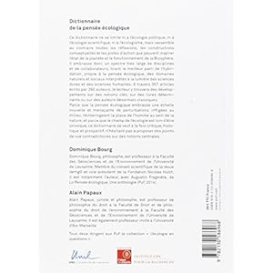 Dictionnaire de la pensée écologique Livre en Ligne - Telecharger Ebook