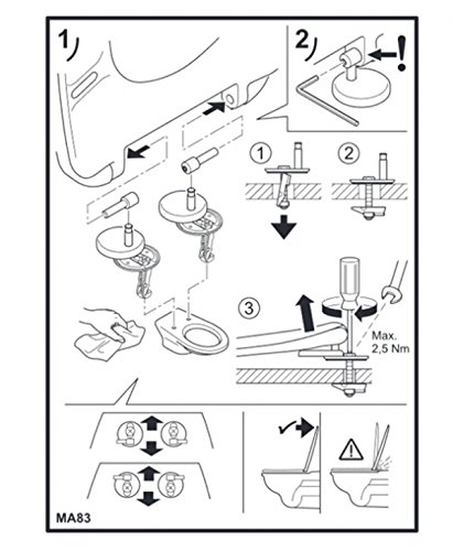 Villeroy & Boch 9M556101 Subway WC Sitz Deckel weiß