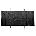 Ejoyous Body Bag, 210D Waterproof Funeral Supplies Body Bag with 4 Perforated Reinforced Handles, Leakproof Body Board Bags for Funeral Morgue Supplies(Black)