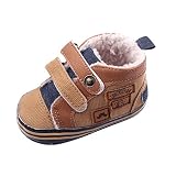 ROPALIA Baby Boys Winter Warm Shoes First Walker Infants Toddler Antislip Boots
