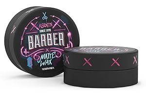 BARBER MARMARA Keratin Hair Wax 150 ml | wosk matowy, wosk do włosów matowy, naturalne wykończenie, wosk do włosów dla mężczyzn, super mocne utrwalenie, styl Barbershop