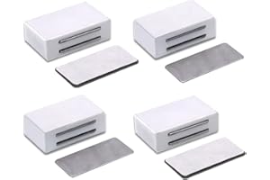 LOCKIMO Calamita Chiusura Porta, Chiusura Magnetica Porta Forte Chiusure Magnetiche per Ante Cucina Mobili Magnete Porta Chiusura per Cassetti Magneti Armadio Chiusure (4 pezzi, Bianco)