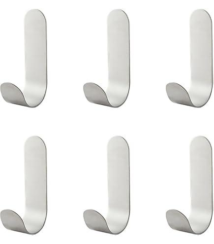 5 Stück Edelstahl Klebehaken Selbstklebend Wasserdichte Handtuchhaken