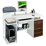 hjh OFFICE Computertisch Büro-Schreibtisch STELLA mit Standcontainer