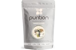 Purition Naked Blend Unflavoured & Unsweetened | High Protein Powder for Keto Shakes and Smoothies with Only Natural Ingredients for Weight Management | 1 x 12 Meal Bag