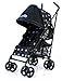 ZETA VOOOM - Black Dots with Rain Cover + Deluxe 2in1 footmuff liner zip off padded black