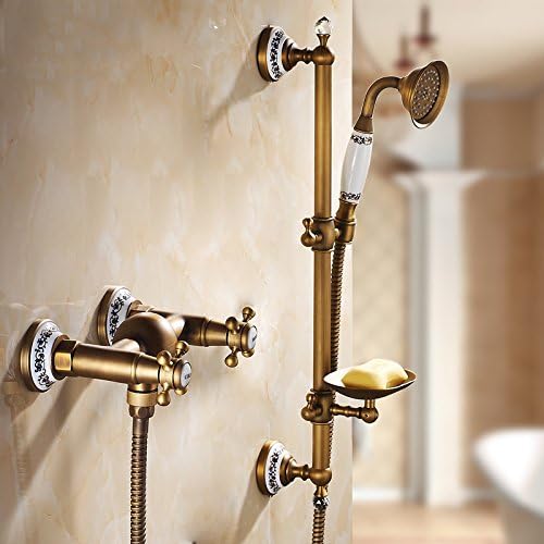 JIAHENGY Shower European style retro fashion personality Antique Bathroom suite bath head continental hot and cold easy full copper