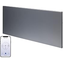 Adax Neo Smart Wifi Electric Panel Heater/Convector Radiator With Timer.  Smartphone Control, Splash Proof, Economic, Modern, Designer, Lava Grey,  400w Compact (420 x 350 mm) : Amazon.co.uk: Home u0026 Kitchen