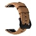 Produktbild V-MORO Gear S3 Frontier/Classic Watch Armband,Galaxy Watch 46mm Armband,Echtes Leder Ersatzband Uhrenarmband für Samsung Gear S3 Classic Watch (P-Leder braun bk)