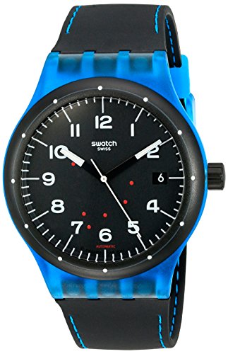 Swatch Unisex-Armbanduhr Analog Quarz Silikon SUTS402