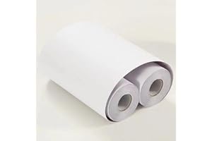 VisitRyl Frise Murale Autocollante Givré blanc 10cm X 500cm Adhésive Réutilisable pour Décoration Intérieure Facile à Poser