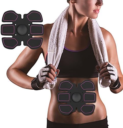 Ab Stimulator Ultimate Abs Stimulator Ab Belt- Muscle Toner Belt Ab Toner Wireless Fit for Men &amp; Women Home Office Workout Fitness Ab Trainer (Abdomen: Purple)