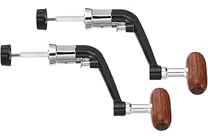 PATIKIL Fishing Reel Handle Replacement Part, Metal Crank Rock Arm Rotary Knob Wood Grip for Fishing Reel Accessories