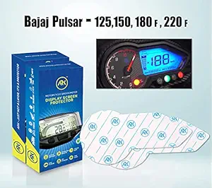 ARK DISPLAY PROTECTOR for Bike(PULSAR 125,150.180F.220F), PET, 2 Piece