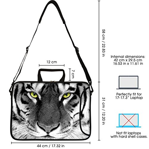 Sidorenko 17-17 3 Zoll Laptoptasche   Laptop Umh  ngetasche  Stilvolle Designer - Computer - Notebook-Schultertasche aus Neopren Schmutz- und Wasserab