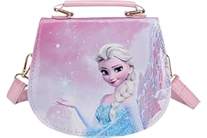 Gujey Bolso Bandolera Dibujos Animados, Correa de Hombro Ajustable Frozen para niños, bolso de mensajero bolso lindo para niñas, bolso de hombro de Frozen
