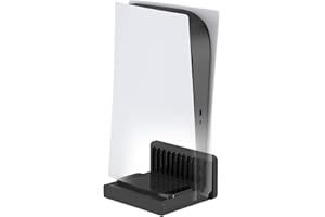 SOKUSIN PS5 Supporto da Parete - Compatibile con le Versioni su Disco e Digitali, Design a Dissipazione di Calore, Accessorio Salvaspazio Adatto a Camera da Letto e Soggiorno (Nero)